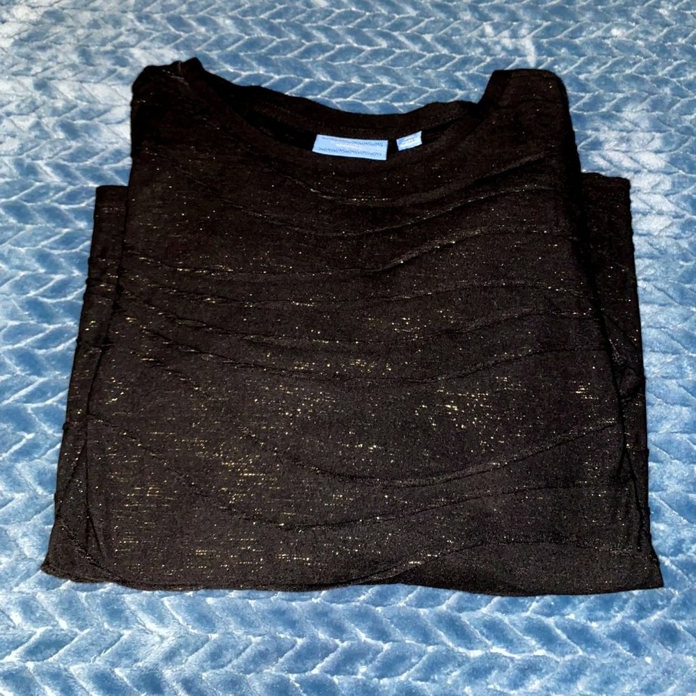 Simply Vera Shimmery Black Tunic